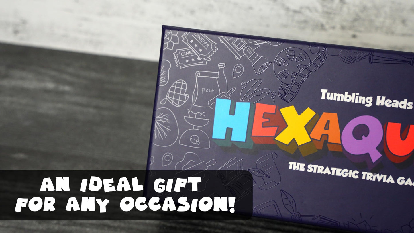 Hexaquest: The Strategic Trivia Board Game – 1500 Questions, 6 Categories, 65 Hexagon Tiles, Premium Bag – Fun, Quick To Learn, Perfect For Game Nights, Families & Parties
