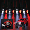 CrazyHobby 8Leds LED Light Headlights Taillight Kit Compatible with Traxxas Slash Rustler Tamiya Arrma Redcat HSP RC4WD Axial SC