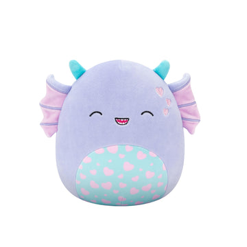 Squishmallows Original 8In Strobe The Purple Swamp Monster With Hearts - Official Jazwares Valentine Plush (Little)