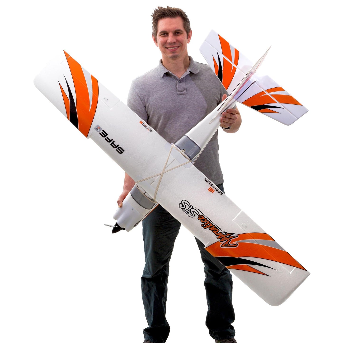 E-Flite Rc Airplane Apprentice Sts 1.5M Bnf Basic Transmitter Battery And Charger Not Included Smart Trainer With Safe Efl3750