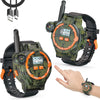 Surper Rechargeable Walkie Talkies for Kids, Camouflage, Model DDJ-MC01, with Flashlight, Outdoor Game Interphone, Gift for Boys and Girls