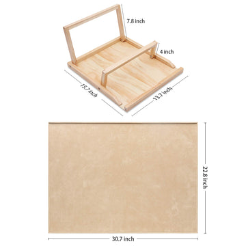 Becko US 1000-pc Jigsaw Puzzle Board with Stand, Flannel Surface, 30.3 x 22.3 inches, Model WGPTJ
