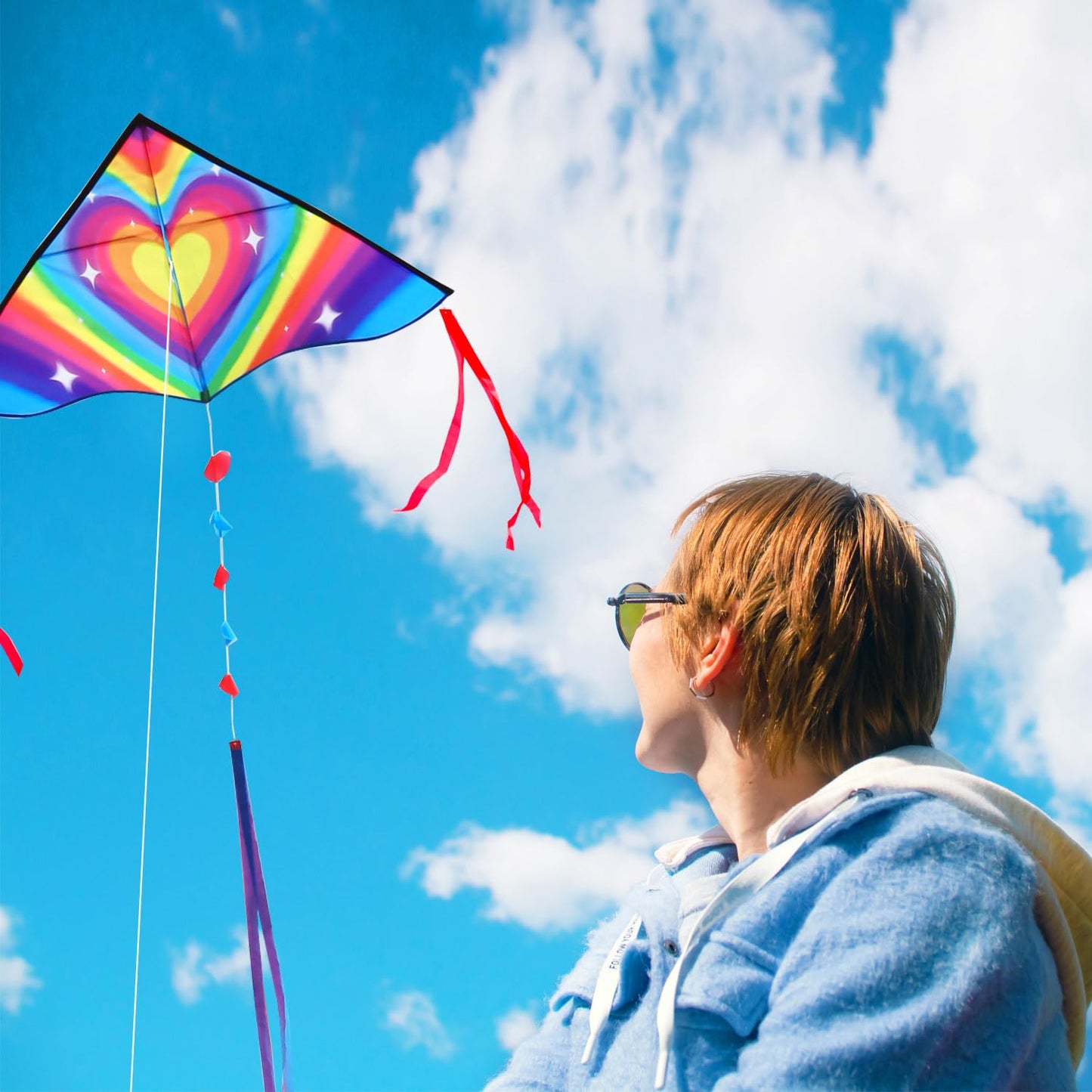 Honbo Delta Kite For Kids & Adults,Easy To Fly Kites For Kids Ages 4-8, Wonderful Single Line Beach Kites For Adults Gaint, Kite