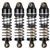 BRKRC Aluminum Front Rear Shocks Absorber RC Damper for Arrma 1/18 Granite Typhon Mojave Grom RC Crawler Upgrade (Black&Silver)