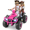 ELEMARA 2 Seater Ride on ATV, 4 Wheeler Quad Ride on Toy with 10AH Battery, Ride on Electric Big Kids