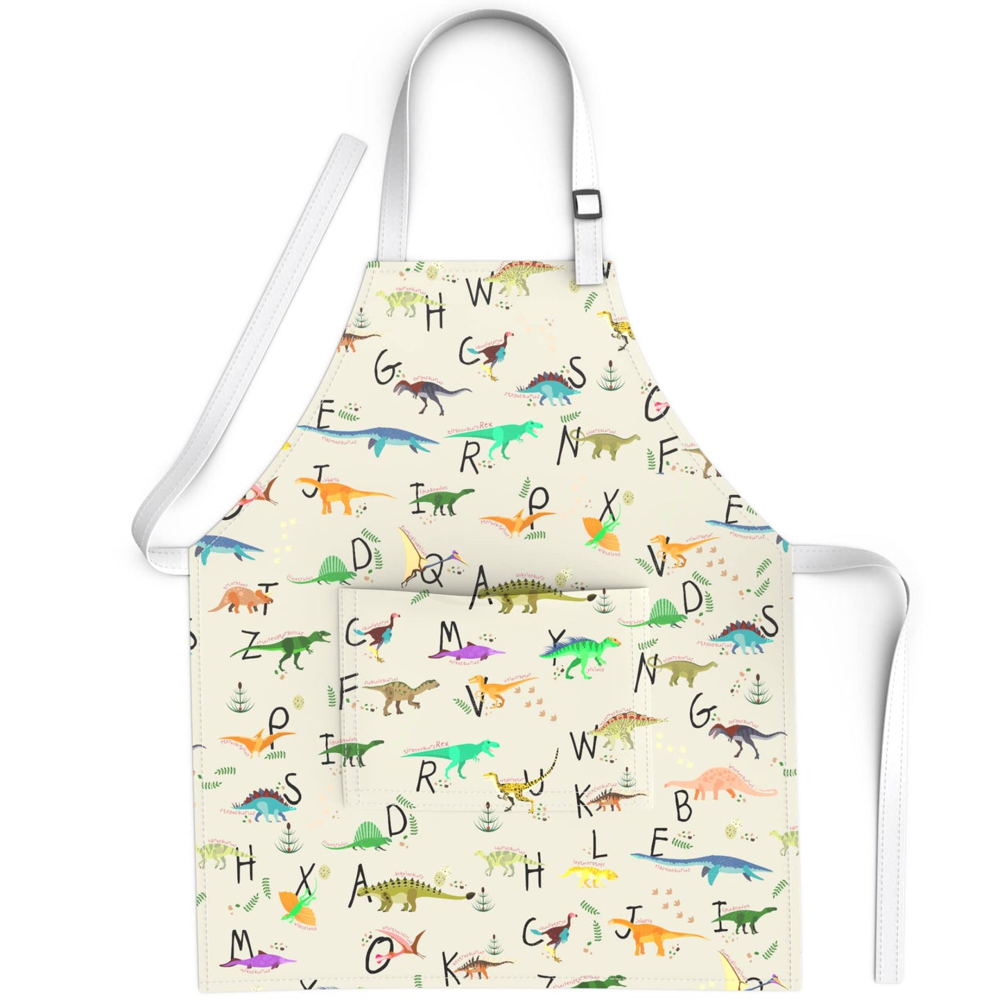 Babyboet Girls And Boys Kids Apron, Toddler Apron With Pocket For Painting, Cooking, Baking, Gardening And Crafts - Unisex Print