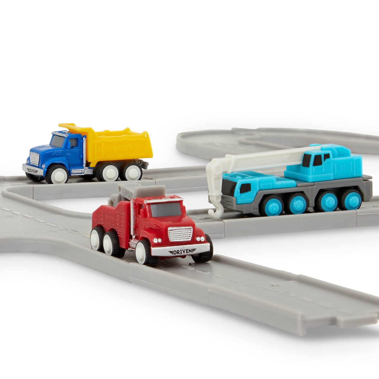 Driven By Battat – 61 Pcs Toy Car Pocket Playset 1:144 Scale – 15 Mini Cars Included & Accessories Car Track, Ramp & More – Gift Toy Car For Boys & Girls & Toddlers Age 3+