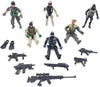 Qiandier 6 Pcs Military Team Action Soldiers Special Force Marine Recon Figure advanced Force Army
