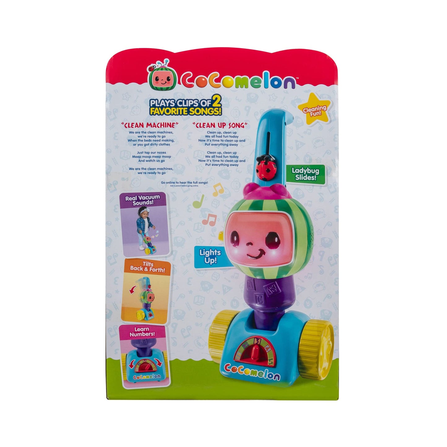 Cocomelon Cleanup Time Vacuum - Cleaning Sounds, The Aclean Up Songa And Aclean Machinea Song From The Show - Toys For Kids And