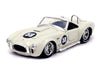 Jada Toys Bigtime Muscle 1:24 1965 Shelby Cobra 427 S/C Die-cast Car White, Toys for Kids and Adults