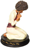 African American Expressions - Mold Me Make Me Figurine - African American Angel Figurine For Home Decor | Inspirational Black Angel Statue With Praying Hands