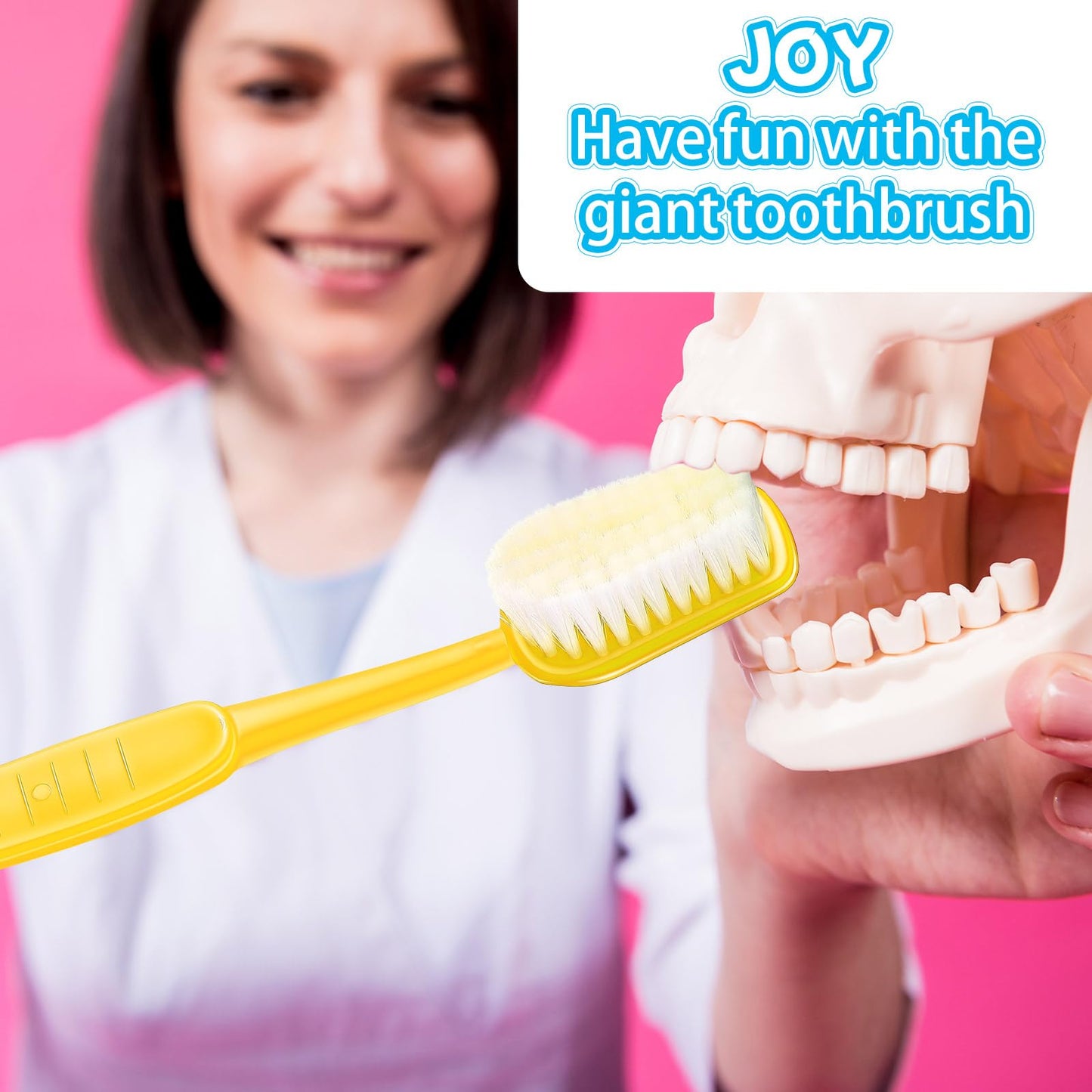 2 Pieces Giant Toothbrush Prop Large Toothbrushes Big Brush Oversized Gag Novelty Toys For Costume Take Picture Comedy Party Fav