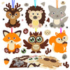 Fennoral 12 Pack Fall Craft Kit For Kids Make You Own Fall Animal Foam Stickers Fall Arts And Crafts Diy For Kids Boys Girls Par