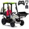 12V Jcb Ride On Excavator With Remote Control,Electric Car For Kids 3-8 With Tractor,Bulldozer,Digging Arm, Ride On Car With Slo