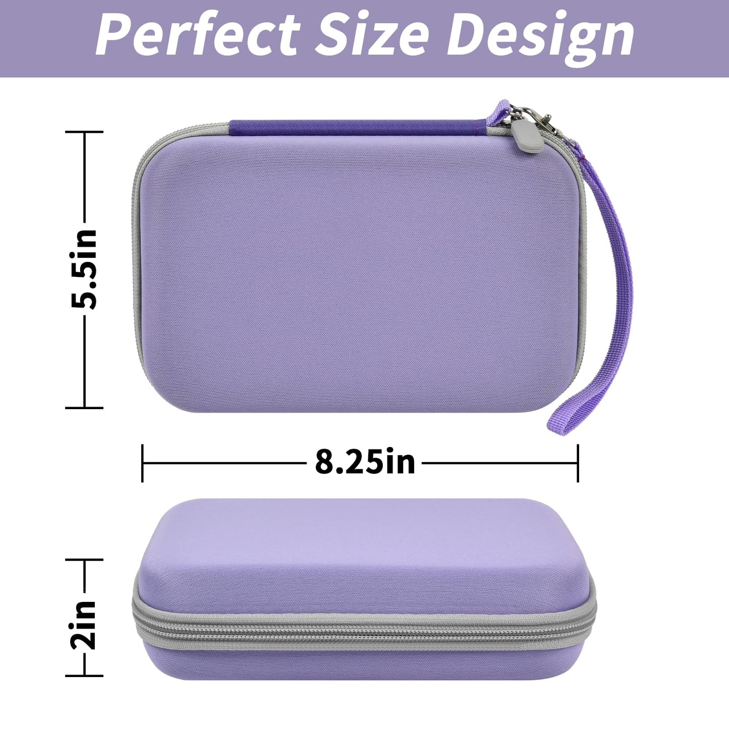 Case Compatible With Giiker Super Blocks Puzzle Game, Super Slide Brain Teaser Puzzle Holder, Organizer Storage Bag For Electronic Brain Game Console & Puzzles For Kids Boys And Girls -Box Only-Purple