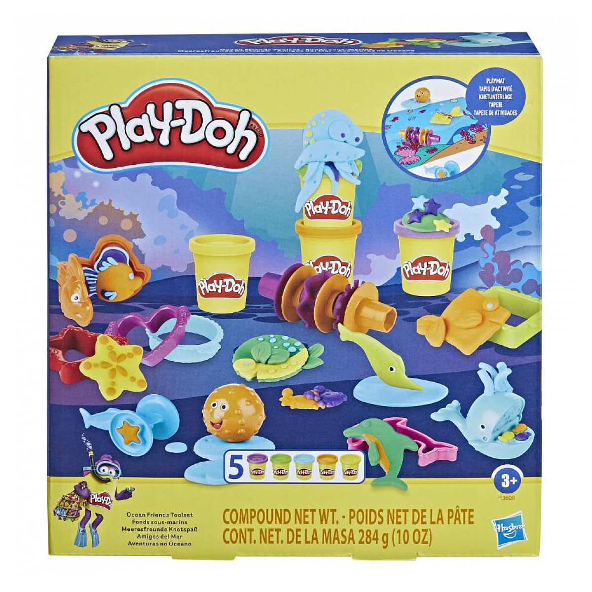 Play-Doh, Friends of the Sea, Moldable Dough Playset