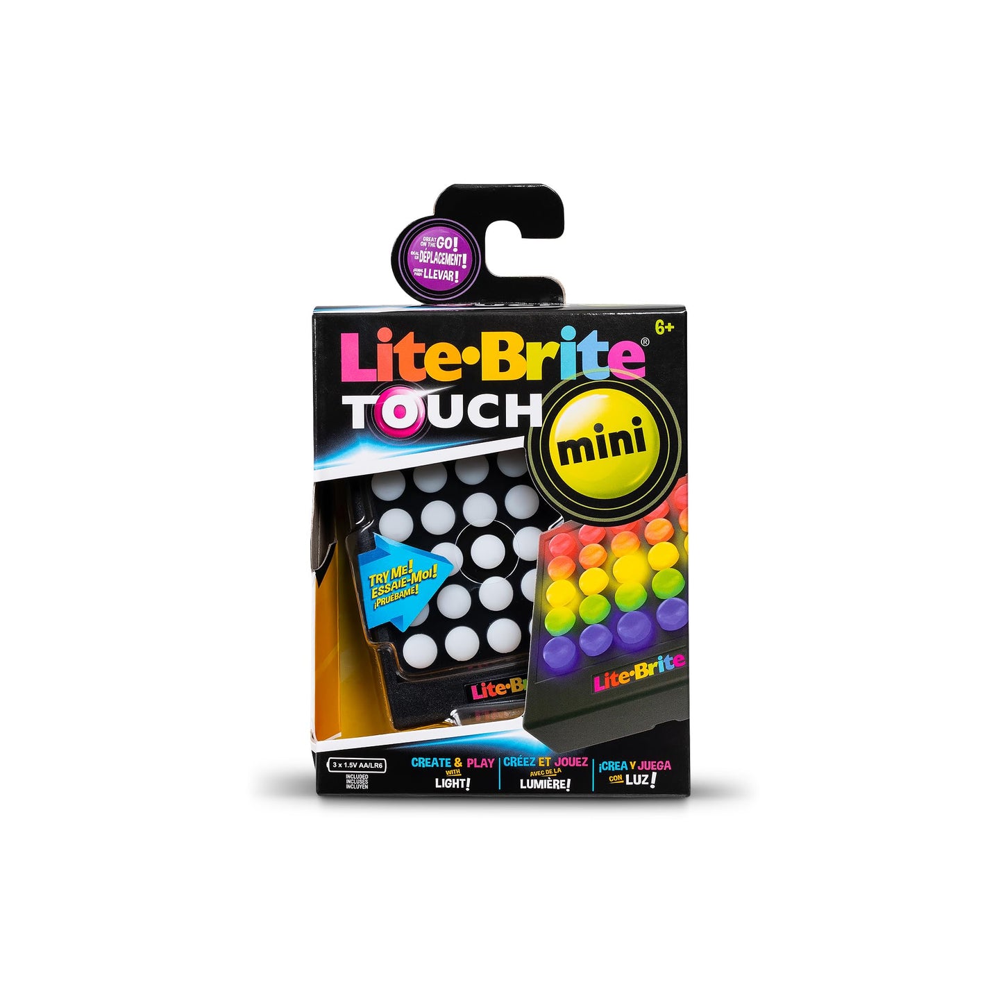 Lite Brite Mini Touch - Creative Light Art Set for Kids, Gift for Ages 6+, Colorful Design, Enhance Imagination and Creativity