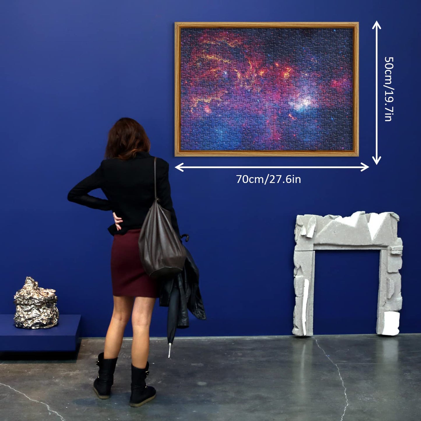 Space Puzzle 1000 Pieces Adult, Galaxy Solar System Puzzle, Hubble-Galactic Centre Region Planets Star Nebula Universe Picture Jigsaw Puzzle