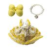 17cm Doll Clothes Set & Outfit Set for 17cm Dolls - enhanced Fashion Dresses with Accessories elegant Chic Doll Clothing & Style Bundle Lace Yellow