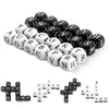 24 Pcs Dice Set, The Crossword Solitaire Game, 6 Sided Dice Crossword Creative Game, Two-Player Parent-Child Interactive Family