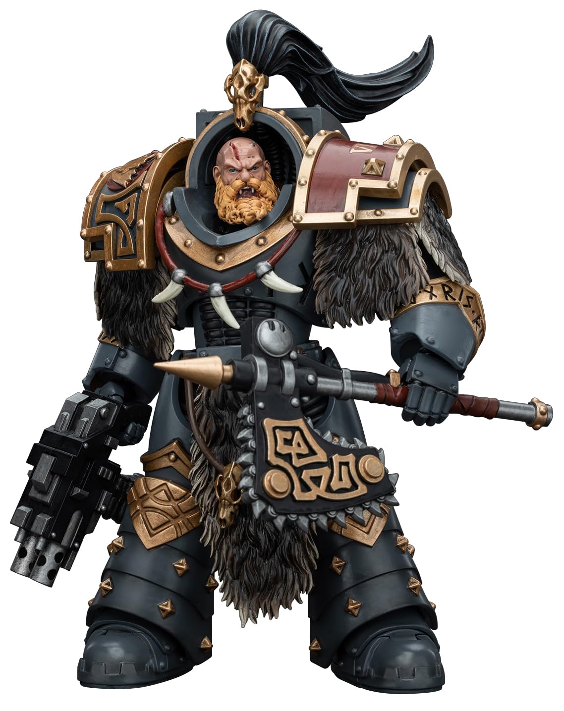 Joytoy Warhammer 40K 1/18 Action Figures, Space Wolves Varagyr Wolf Guard Squad Varagyr Terminator3 Perfect For Collectors & Dec