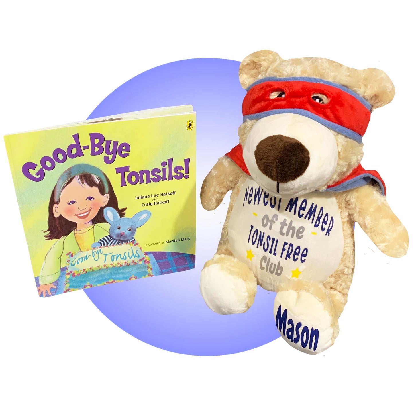 Tonsillectomy Recovery Gifts For Boys Or Girls - Personalized Gifts For Tonsillectomy - Tonsil Removal Gift For Kids - Get Well