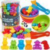 Color Sorting Toys For Toddlers 1-3,Counting Animals Sorting Matching Games Montessori Educational Preschol Learning Activities