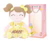 Gloveleya Personalized Doll With Your Name - Cute Floral Yellow Custom Soft Plush Doll For Girls Plush Doll Customized Gifts - Muñecas De Trapo Personalizadas Para Niñas