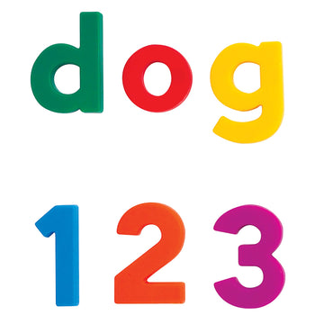 Educational Insights Multicolored Uppercase & Lowercase Alphamagnets And Mathmagnets, Set Of 126 Letters, Numbers, Punctuation & Math Symbols: Preschool Kindergarten Classroom Must Haves, Ages 3+