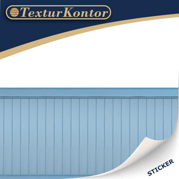 3 Sheets Self-Adhesive Wall Cladding for Dollhouse 1:12 Scale (Wood Paneled Wall (Light Blue))