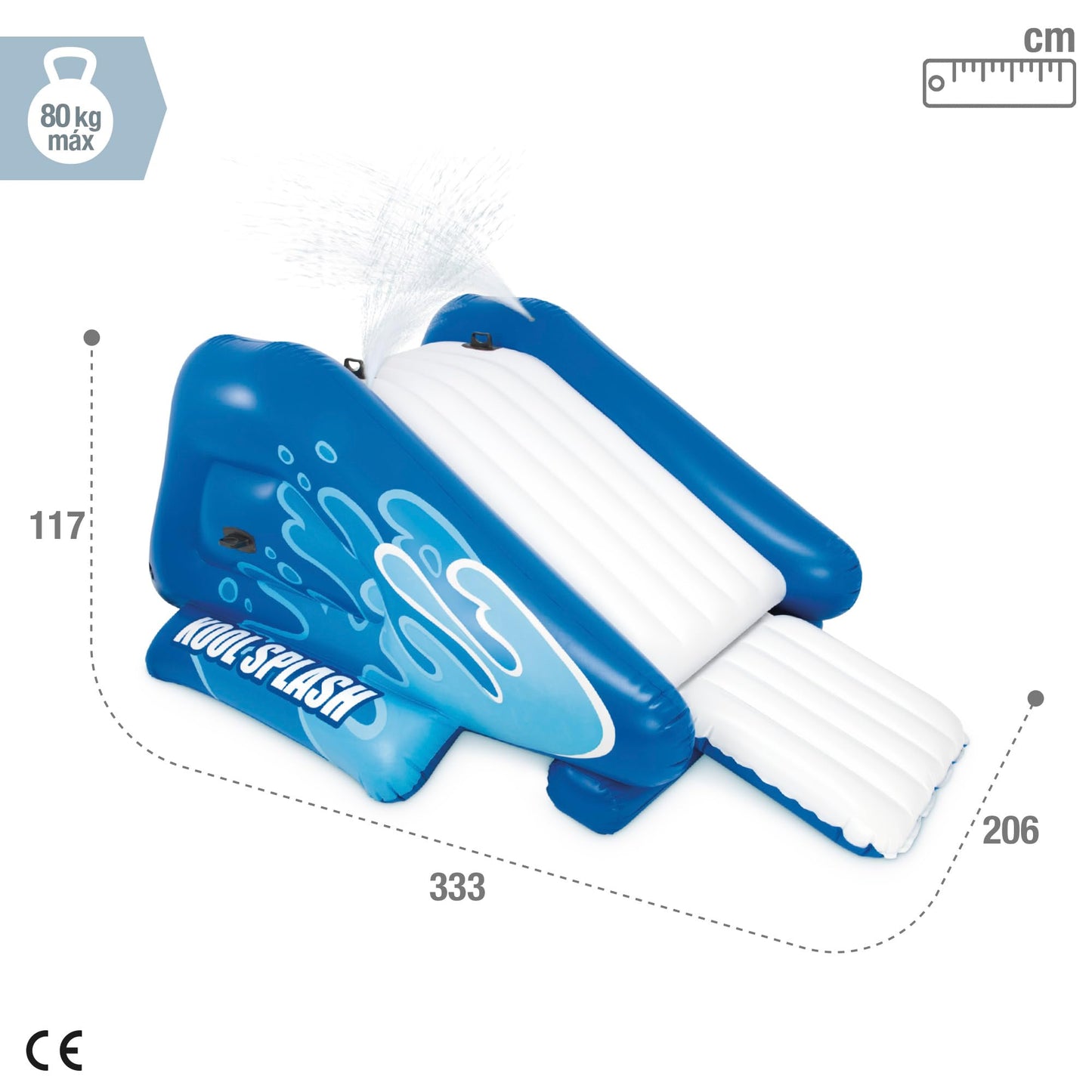Intex 58849 - Inflatable Water Slide, 48.6 X 27.7 X 57.0 Inches