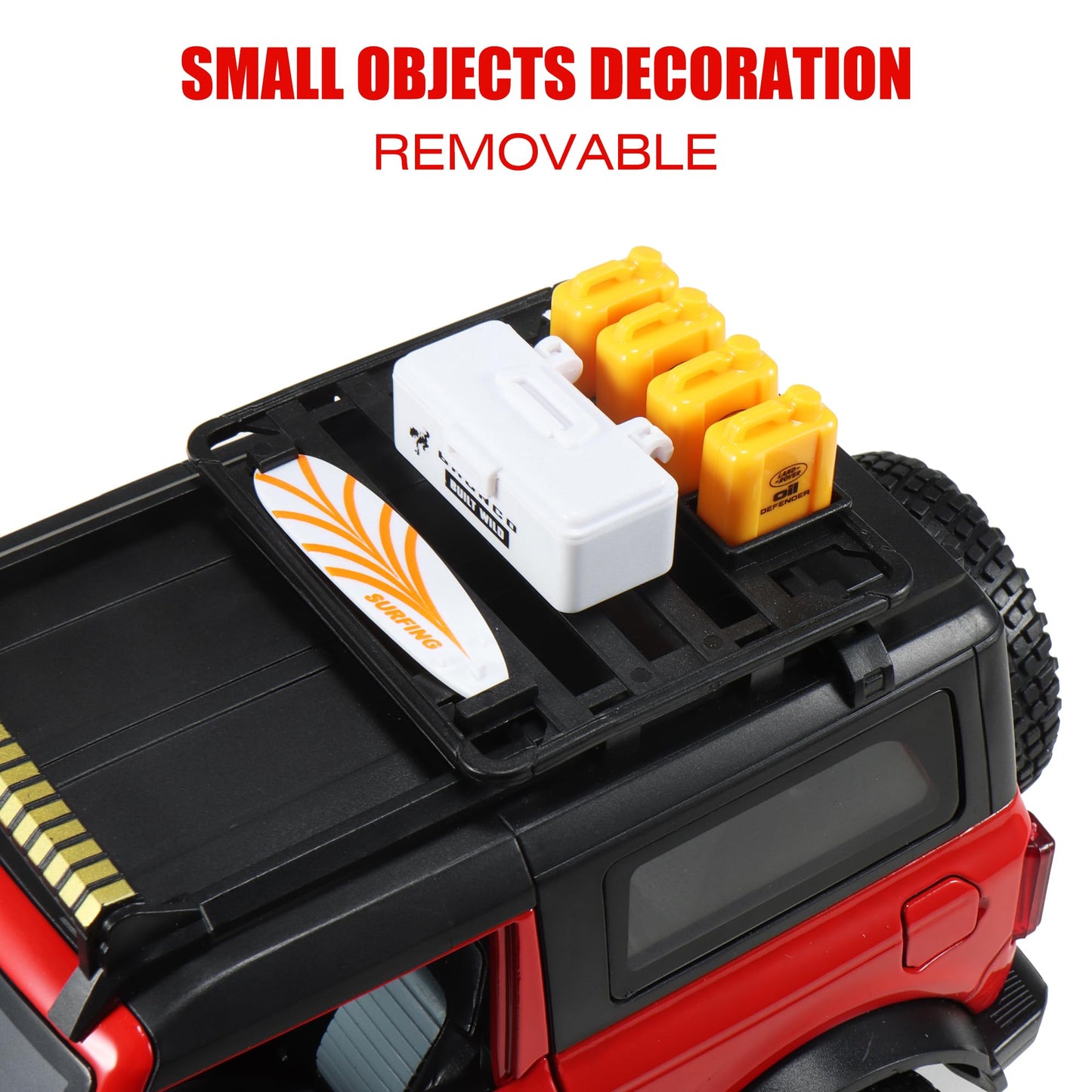 Toy Cars 1:24 Diecast, Trucks Pull Back Truck Toy, Gifts For Kids Boys Car Lovers Collection, Red