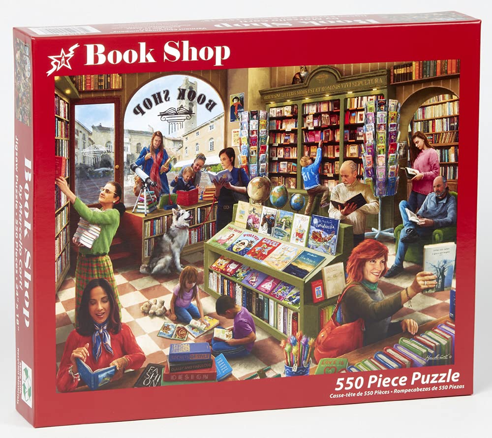 Vermont Christmas Company Book Shop Jigsaw Puzzle 550 Piece