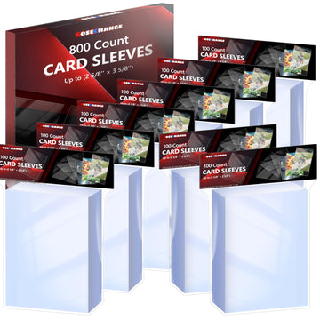 800 Count Penny Card Sleeves For Trading Cards, Soft Card Protector Sleeves For Mtg, Tcg, Baseball, Football, Game, Standard Car