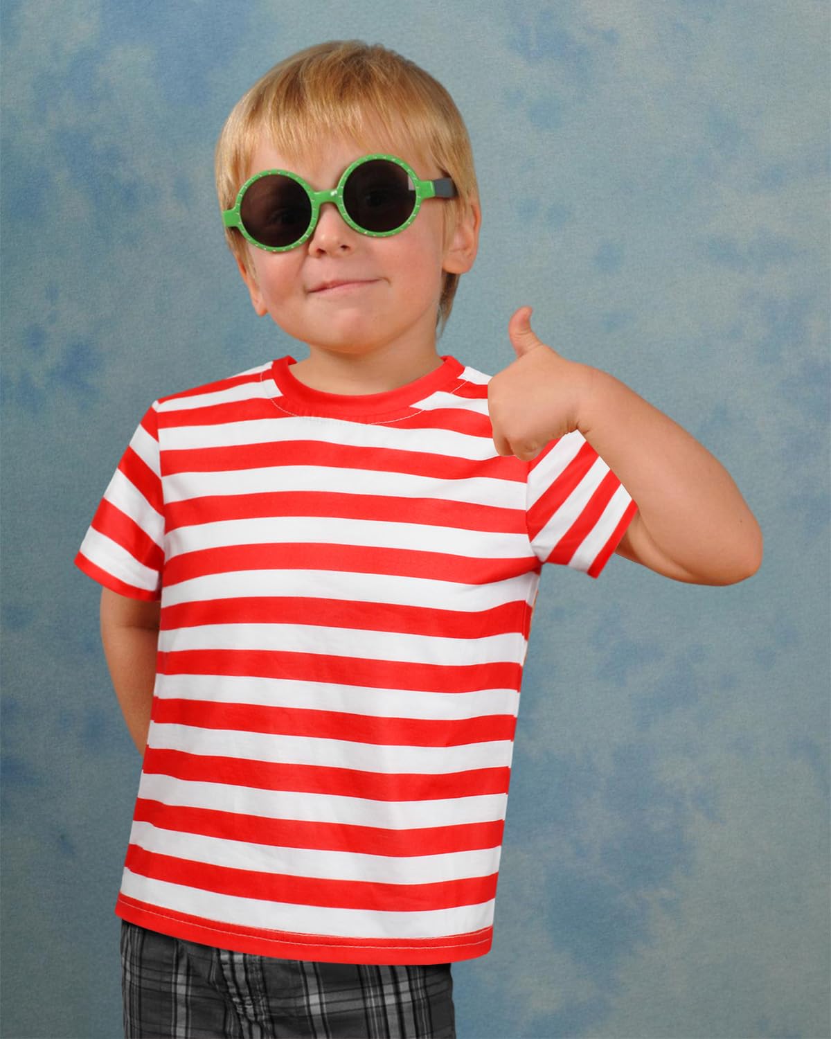 Prebene Pugsley Addams Shirt, Boys Striped T Shirt, Kid'S Halloween Costumes, Mime, Bank Robber T-Shirts Red White