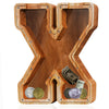 Fao Thuofyr Extra Large Wooden Piggy Bank - Piggy Bank for Kids,Piggy Bank Girls, Piggy Bank for Boys,Alphabet X Money Bank,Coin