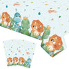 Lilwemen 3 Pieces Dinosaur Birthday Party Tablecloth Decorations, Dinosaur Theme Party Tablecovers, Dinosaur Party Supplies, Din