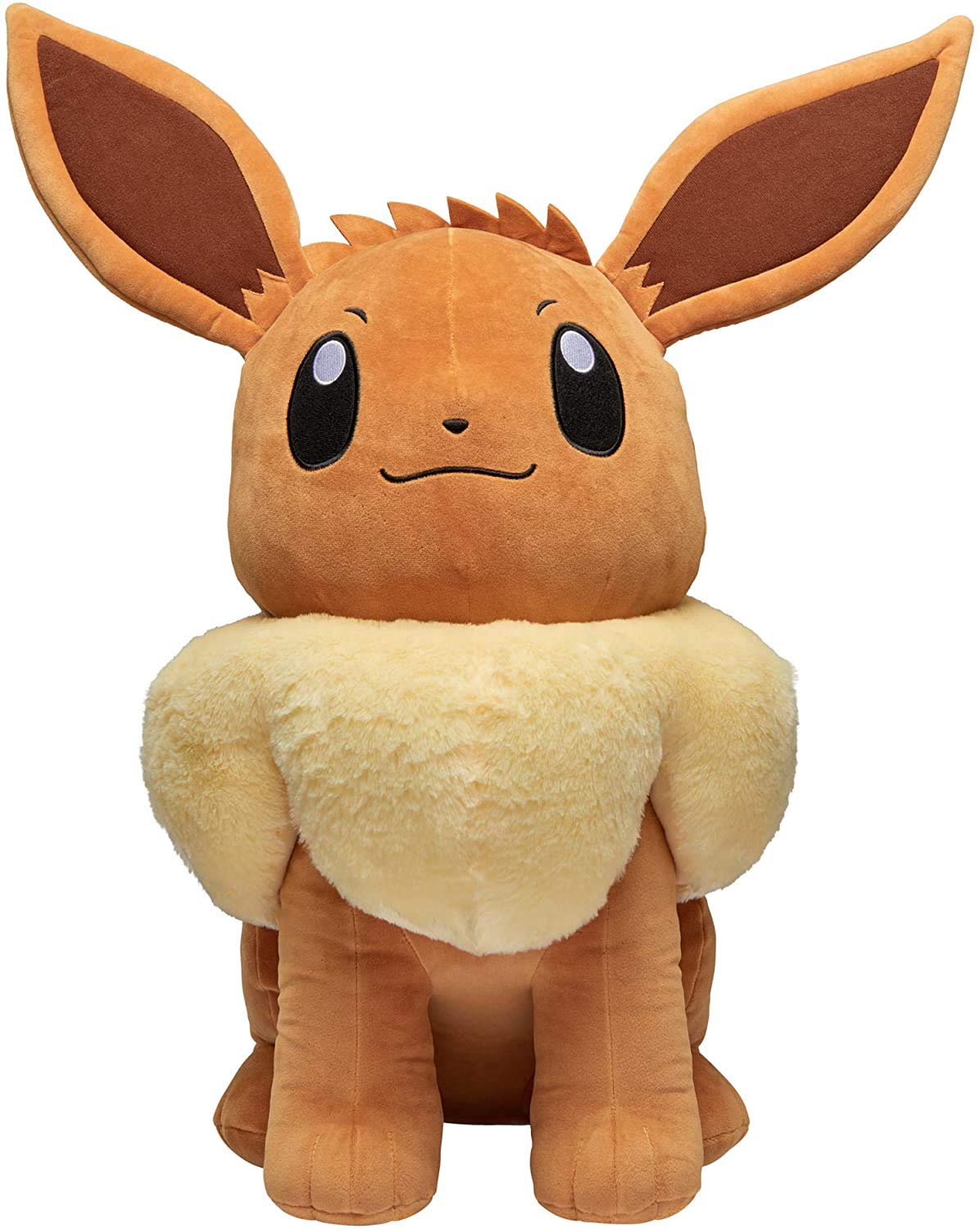 Pokemon Eevee Giant Plush, 24-Inch - Adorable, Ultra-Soft, Life Size Plush Toy, Perfect For Playing & Displaying - Gotta Catch ‘Em All