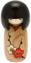 Usaburo Japanese Kokeshi Doll, Sachikos Brown Kimono
