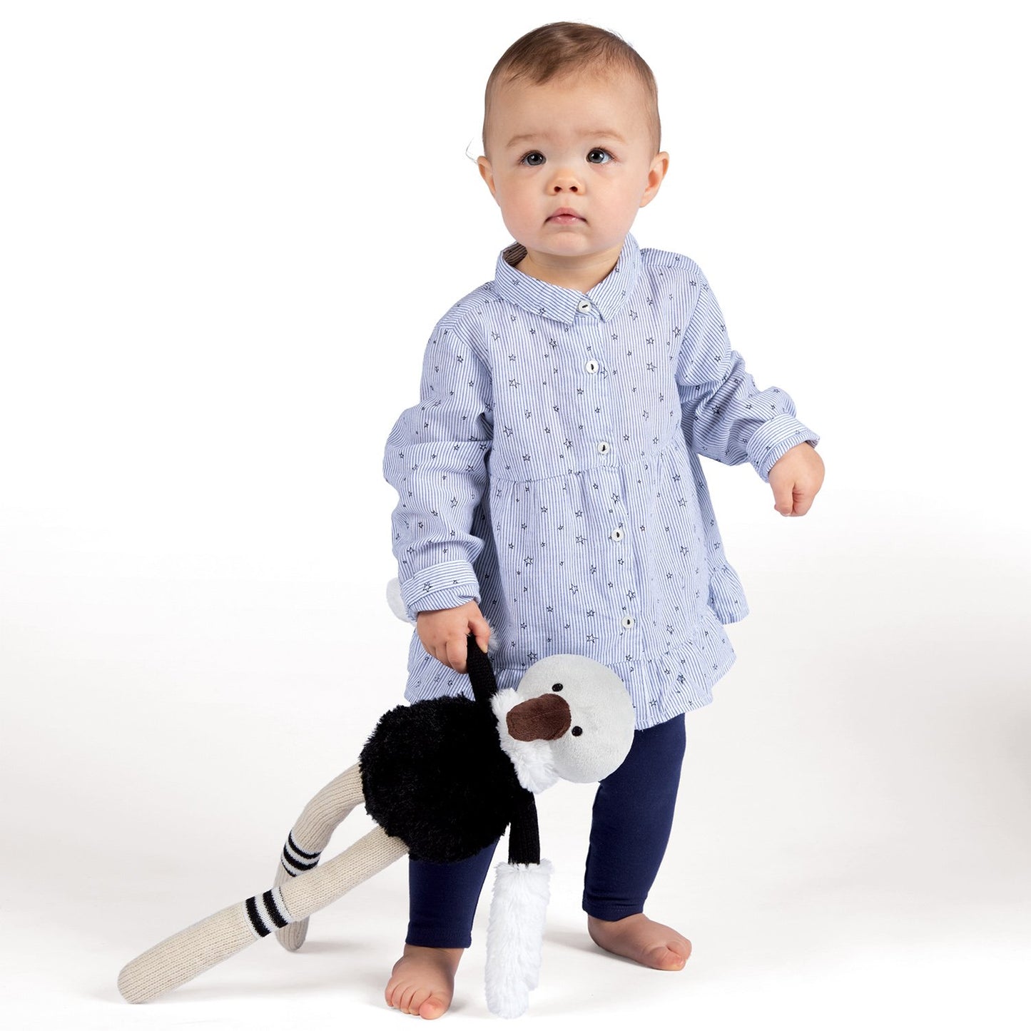 Manhattan Toy Twiggies Ozzie Ostrich Stuffed Animal, 16'
