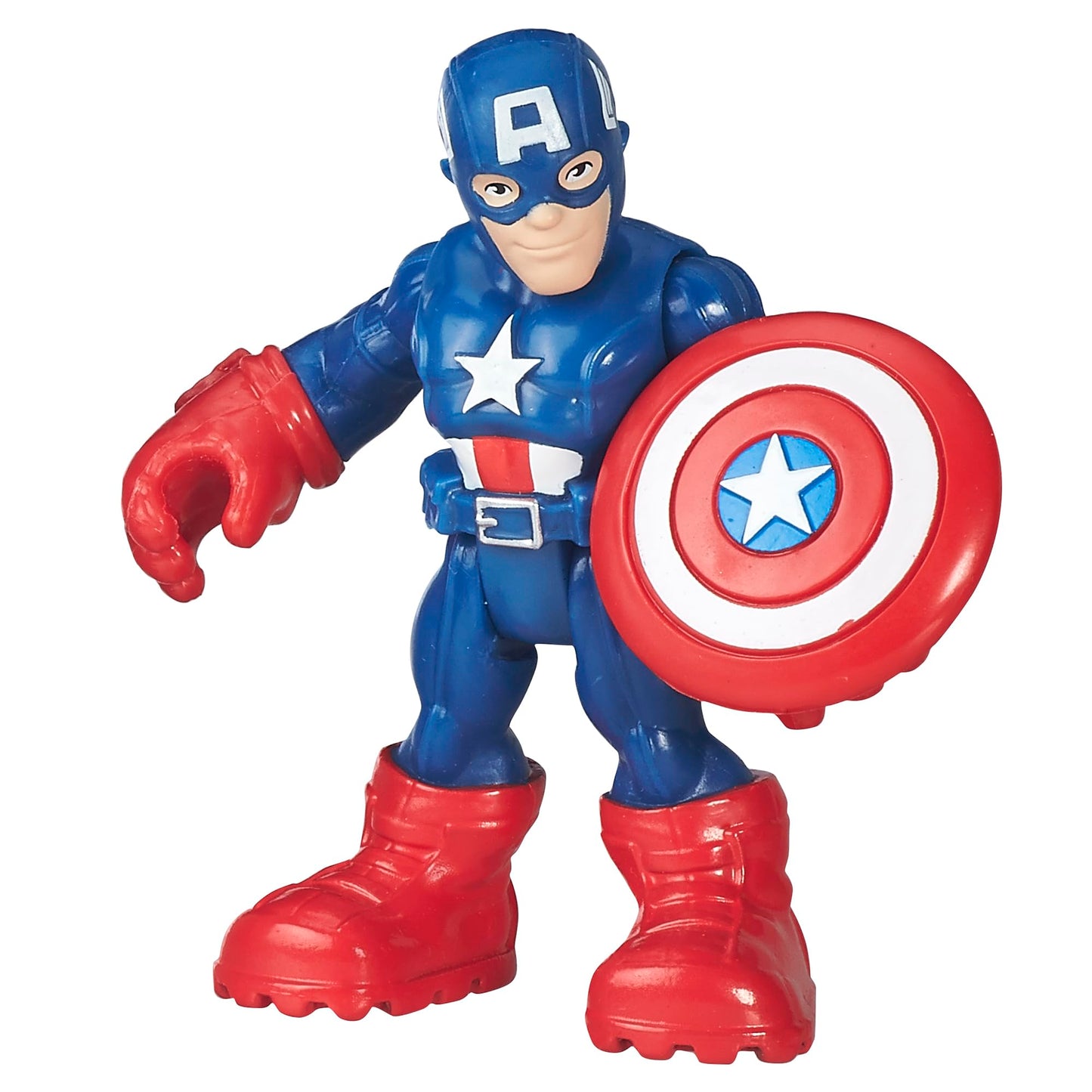 Playskool Heroes Captain America Action Figure - 6 Piece Assortment, Plastic, Black, Model B5020AS0