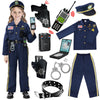 Beikeetoo Police Costume For Kids Cosplay, Exquisite Police Officer Costume For Kids Costumes Boys Girls, Dress Up Police Unifor