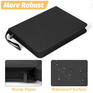 GERMUN Trading Card Binder enhanced 9 Pocket Card Binder 720 Double Sided Pocket PU Collection Binder Collector Album Card Holder for MTG TCG Sports Cards (Diamond Black)