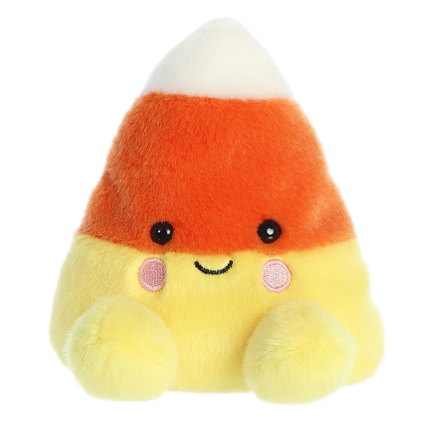Aurora Spooky Palm Pals Maisy Candy Corn Stuffed Animal - Pocket-Sized Play - Collectable Fun - Orange 5 Inches