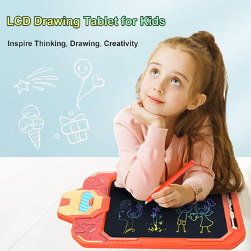 CHAFEGY 10 Inch LCD Writing Tablet for Kids, Mech Warrior Design Drawing Tablet, Doodle Board Pad for Learning, Toy Gift for Boy