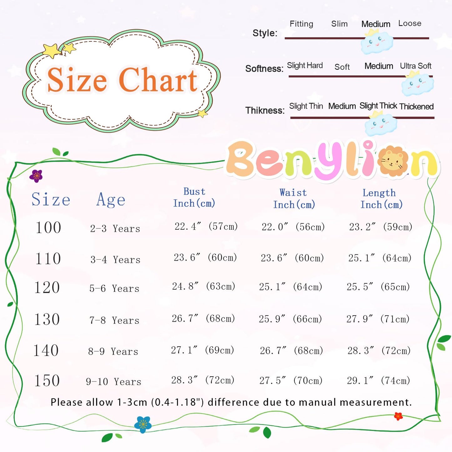 Benylion Princess Dress for Girls Kids Birthday Party Dress up Tulle Dress Halloween Dress Christmas Gift for Girls Size 7-8 Yea