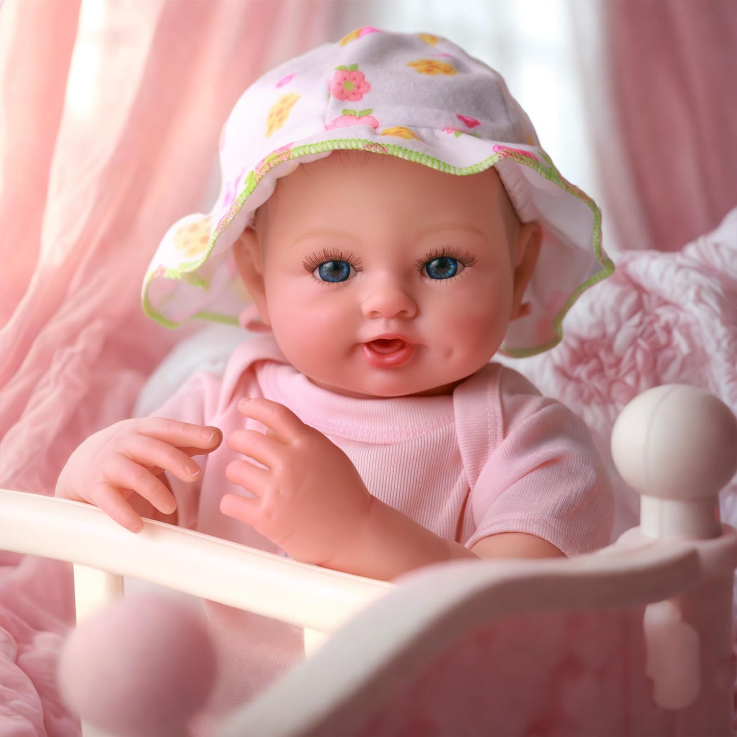 Babeside Lifelike Reborn Baby Dolls Girls - Ailsa 17 Inch Cute Realistic Newborn Baby Doll Sweet Smile Real Life Baby Dolls With