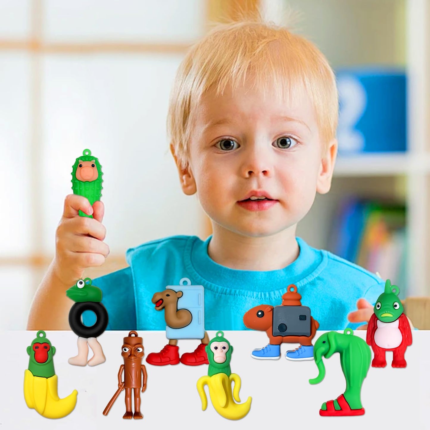 EYJVAF Italian Brainrot Toys 24 Packs Action Figures Includes Tralalero Tralala Tung Tung Sahur & More - Mini Collectible Brainrot Toys for Desk Decor Birthday Gifts & Meme Lovers