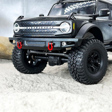 GTHELE Front&Rear Bumper Aluminum for Traxxas 1/18 TRX4M Bronco Upgrade Parts RC Crawler Car