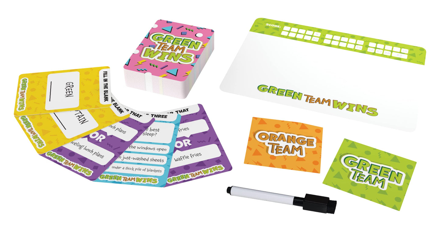Goliath Green Team Wins Game - Guess The Most Common Answers To Win - 3-6 Players, Ages 10 And Up